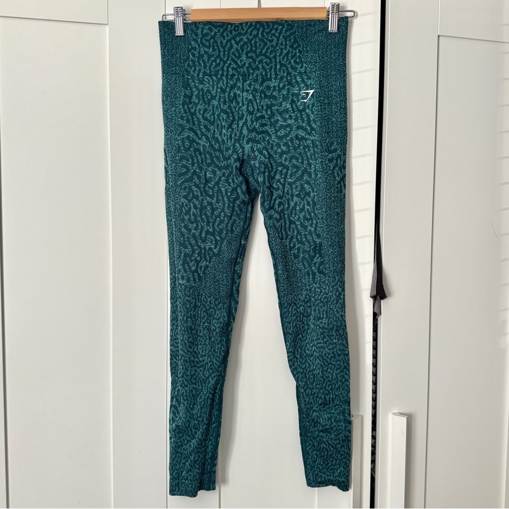 Seamless High-Waist Teal Active Leggings